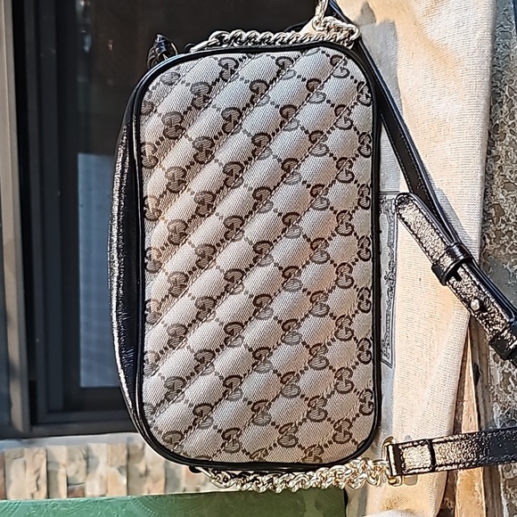 Gucci GG Marmont Small Matelasse Canvas Leather Crossbody Bag - Picture 5 of 17